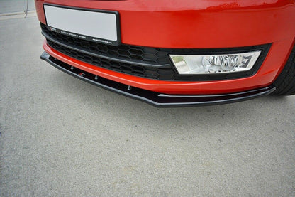 Front Ansatz V.2 für Skoda Rapid schwarz matt