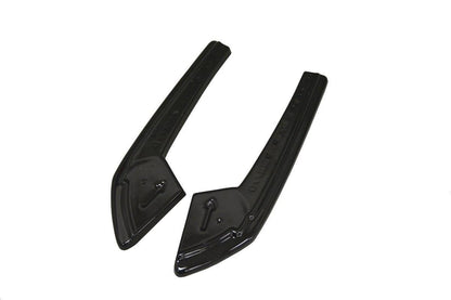 Heck Ansatz Flaps Diffusor für Audi A4 B9 S-Line Carbon Look