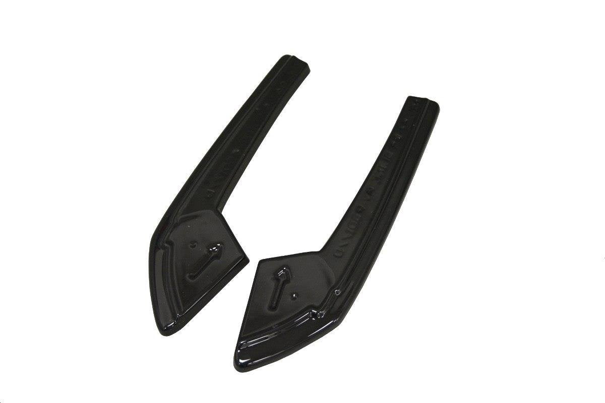 Heck Ansatz Flaps Diffusor für Audi A4 B9 S-Line schwarz matt