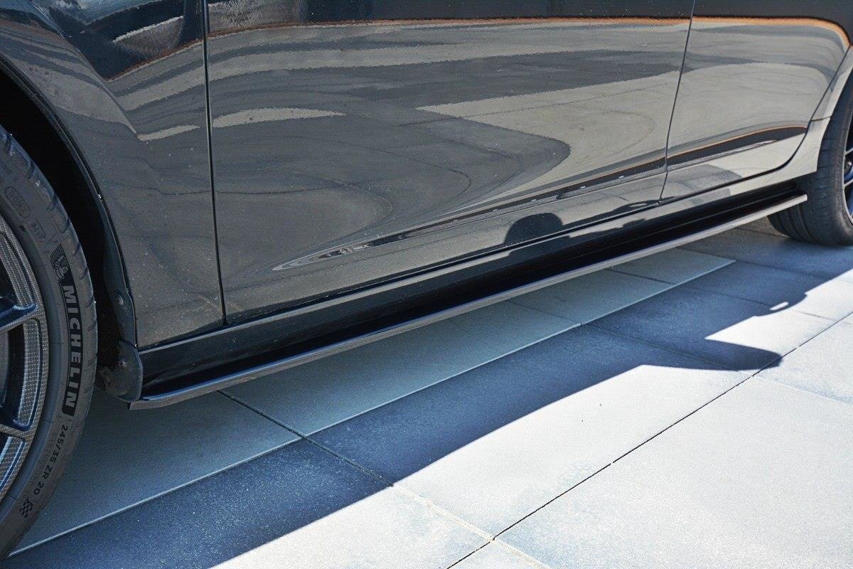 Seitenschweller Ansatz für Volvo V60 Polestar Facelift Carbon Look