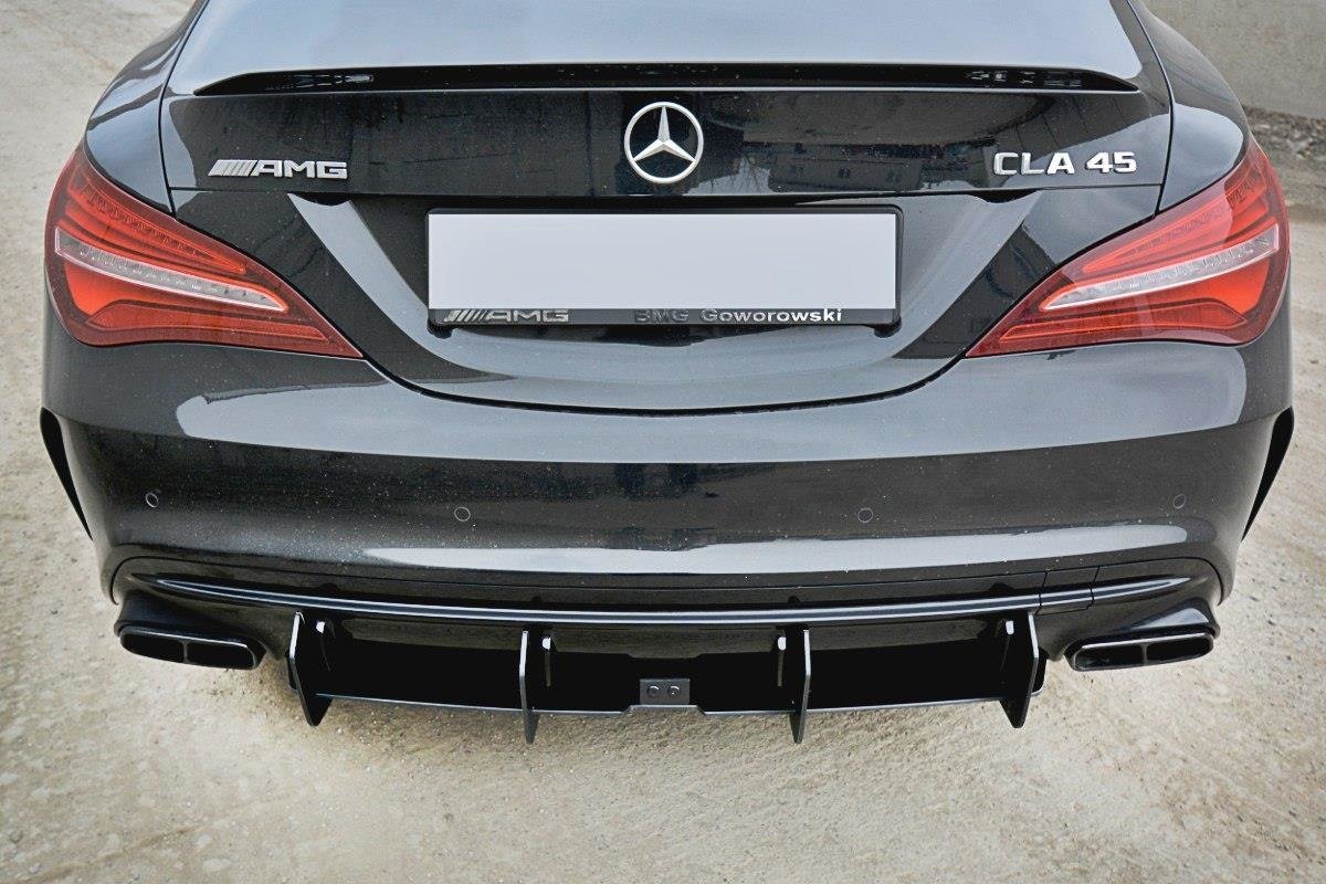 Diffusor Heck Ansatz für Heckschürze V.2 für Mercedes CLA A45 AMG C117 Facelift
