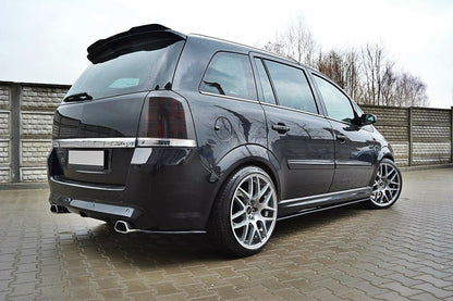 Heck Ansatz Flaps Diffusor für OPEL ZAFIRA B OPC / VXR schwarz matt