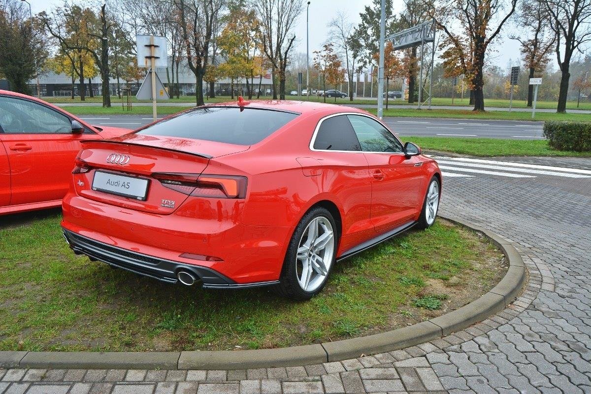Seitenschweller Ansatz für Audi S5 / A5 S-Line F5 Coupe Carbon Look