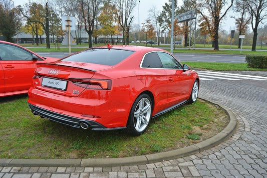 Seitenschweller Ansatz für Audi S5 / A5 S-Line F5 Coupe Carbon Look