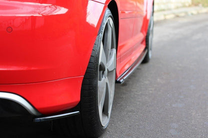 Heck Ansatz Flaps Diffusor für Audi RS3 8P Carbon Look