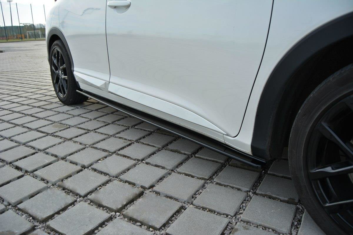Seitenschweller Ansatz für Honda Civic Mk9 Facelift schwarz Hochglanz