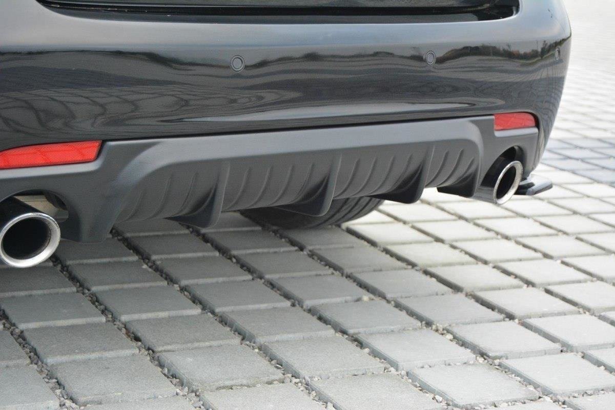 Diffusor Heck Ansatz für Saab 9-3 Aero Mk2 Facelift schwarz matt