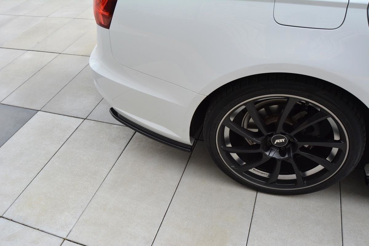 Heck Ansatz Flaps Diffusor für Audi A6 C7 Avant S-line/ S6 C7 Facelift Carbon Look