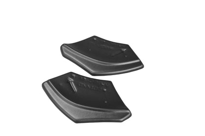 Heck Ansatz Flaps Diffusor für VOLKSWAGEN SCIROCCO MK.3 R FACELIFT Carbon Look