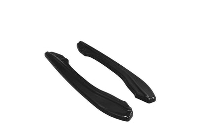 Heck Ansatz Flaps Diffusor für BMW M6 E63 schwarz matt