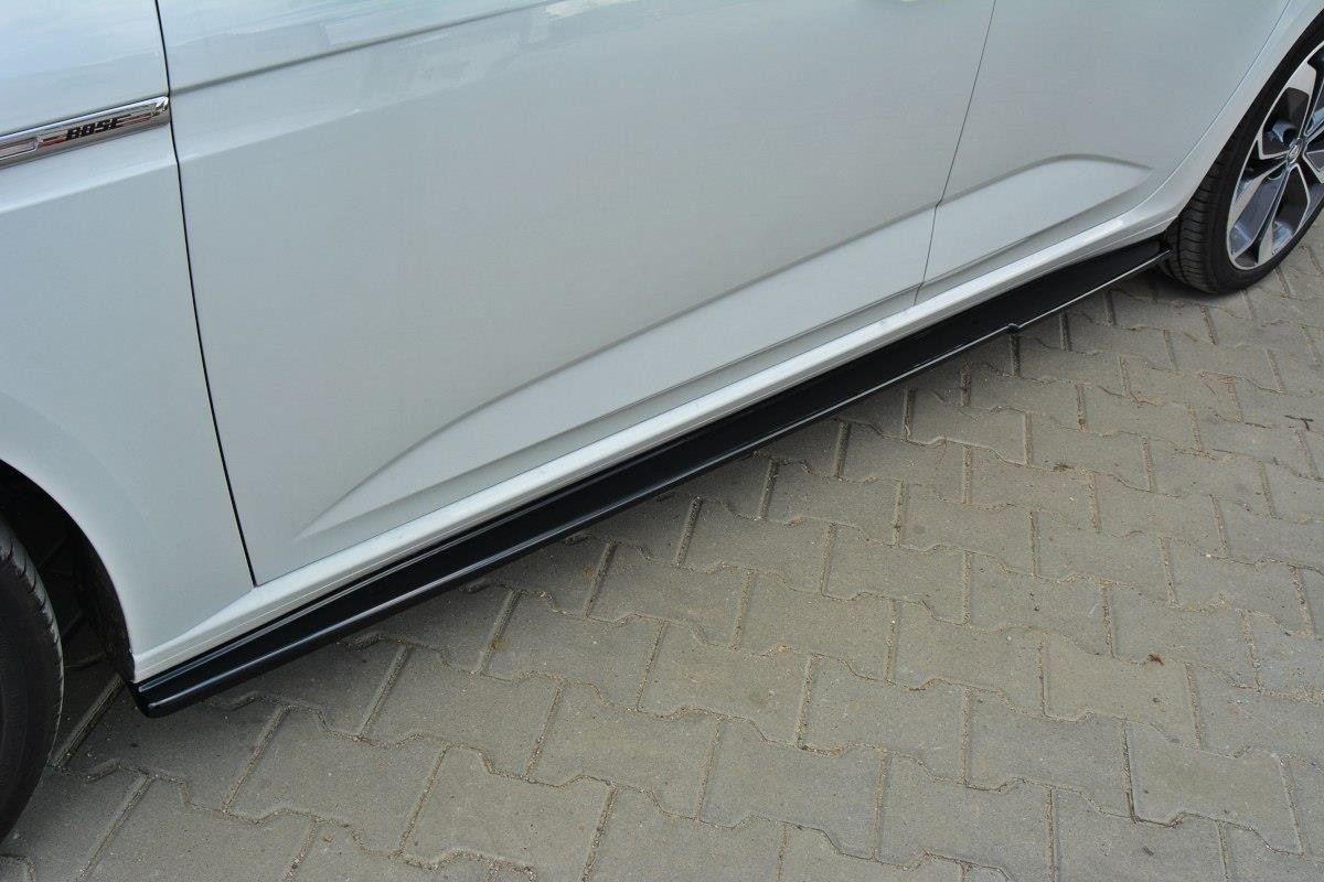 Seitenschweller Ansatz für Renault Megane Mk4 Hatchback schwarz Hochglanz