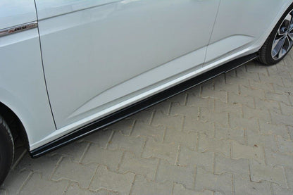 Seitenschweller Ansatz für Renault Megane Mk4 Hatchback schwarz matt