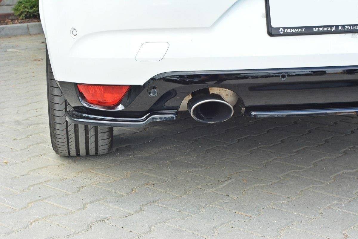 Heck Ansatz Flaps Diffusor für Renault Megane Mk4 Hatchback schwarz matt
