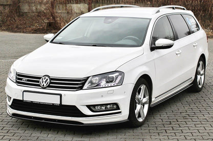 Front Ansatz V.1 für Vw Passat B7 R-Line schwarz Hochglanz