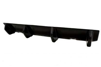 Mittlerer Diffusor Heck Ansatz für VW GOLF 7 R Facelift schwarz Hochglanz