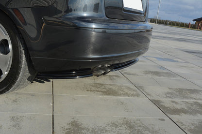 Splitter / Diffusor Heck Ansatz für Audi A3 Sportback 8P / 8P Facelift schwarz Hochglanz