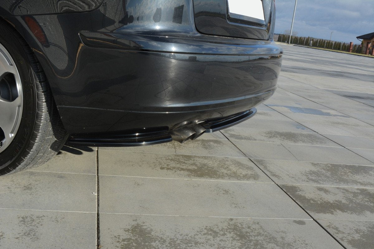 Splitter / Diffusor Heck Ansatz für Audi A3 Sportback 8P / 8P Facelift schwarz matt
