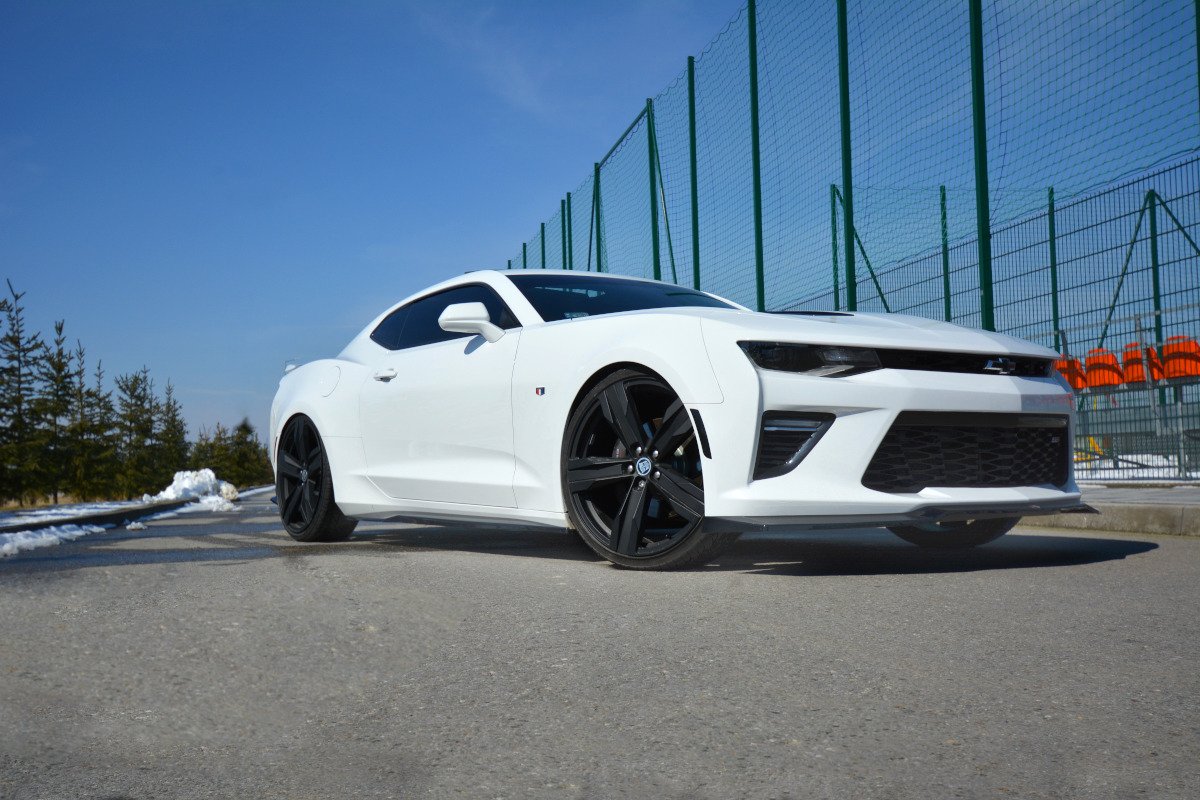 Seitenschweller Ansatz für CHEVROLET CAMARO 6TH-GEN. PHASE-I 2SS COUPE schwarz matt