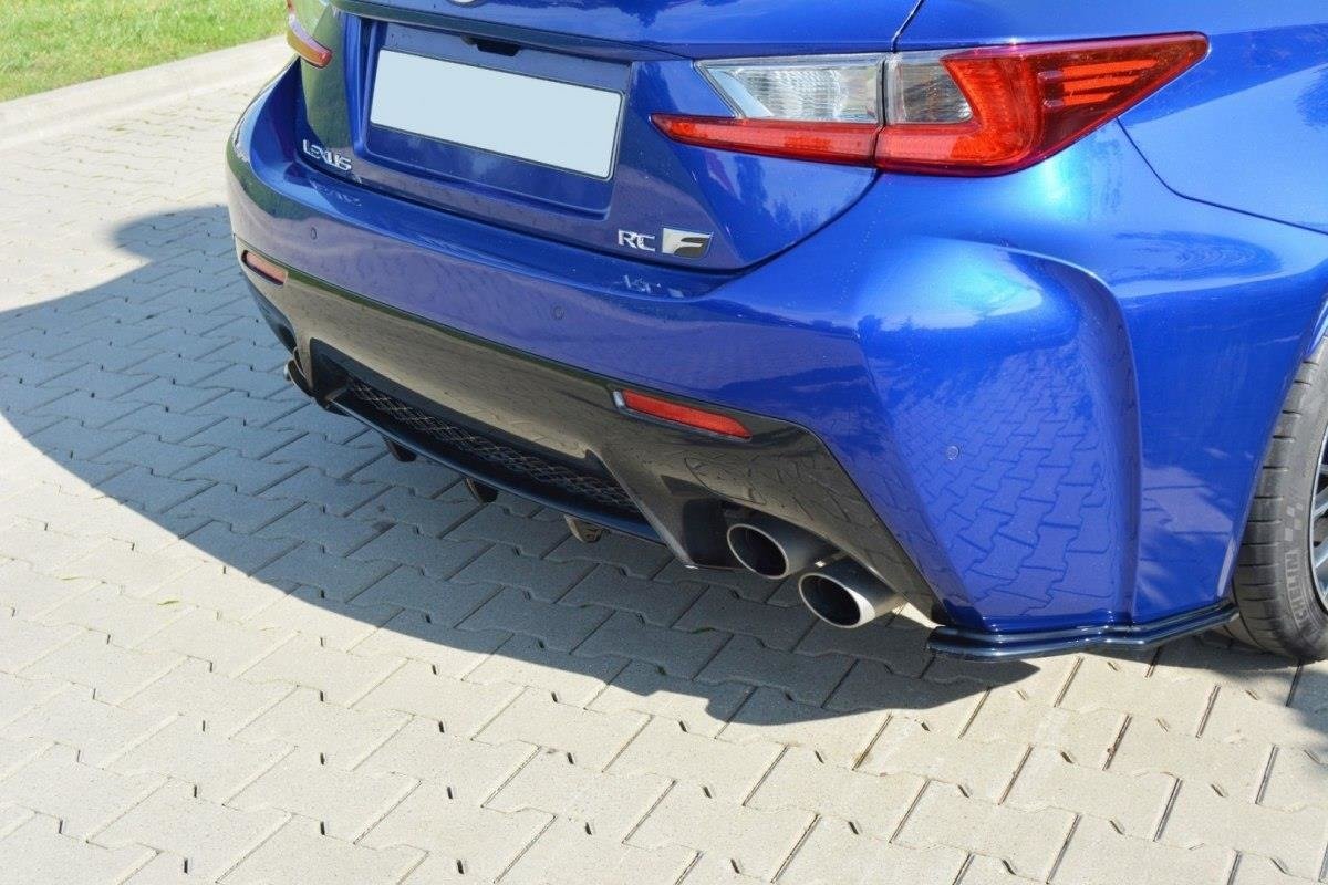 Diffusor Heck Ansatz für Lexus RC F schwarz matt