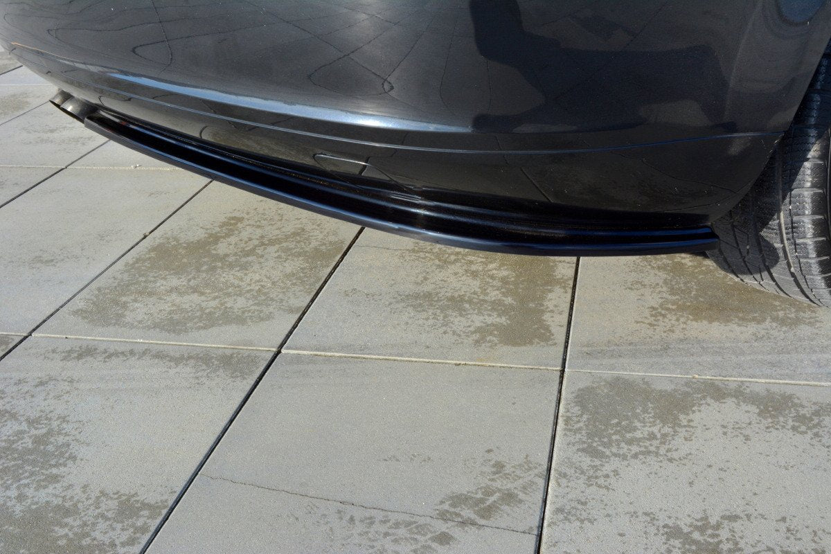 Splitter / Diffusor Heck Ansatz für Audi A3 Sportback 8P / 8P Facelift schwarz Hochglanz