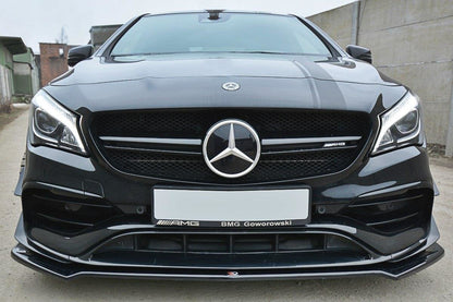 Front Ansatz V.2 für Mercedes CLA A45 AMG C117 Facelift schwarz matt