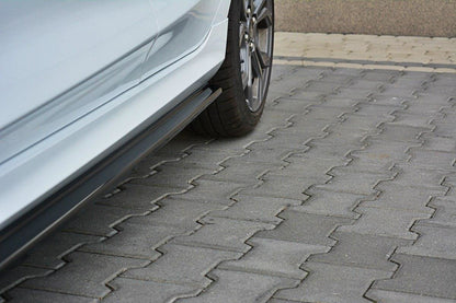 Seitenschweller Ansatz für V.1 für Ford Fiesta Mk8 ST / ST-Line schwarz matt