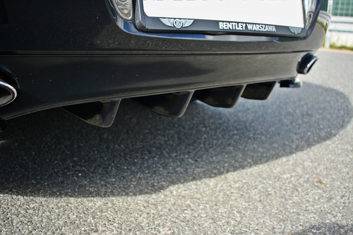 Diffusor Heck Ansatz für BENTLEY CONTINENTAL GT schwarz matt