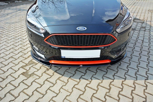 Front Ansatz V.2 für Ford Focus ST-Line Mk3 FL schwarz matt