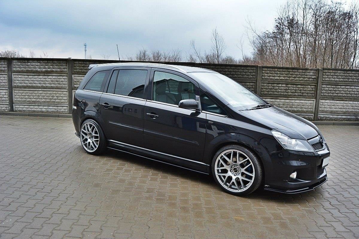Seitenschweller Ansatz für OPEL ZAFIRA B OPC schwarz matt