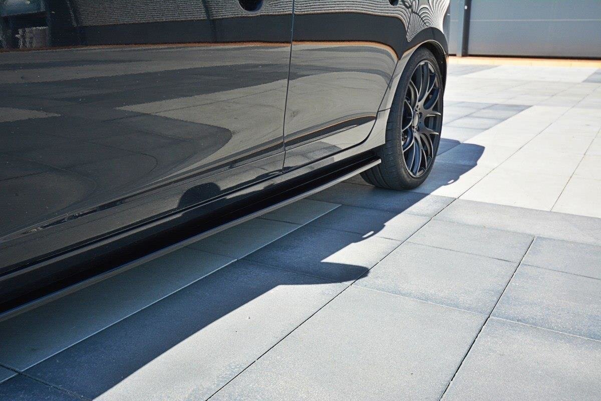 Seitenschweller Ansatz für Volvo V60 Polestar Facelift schwarz matt