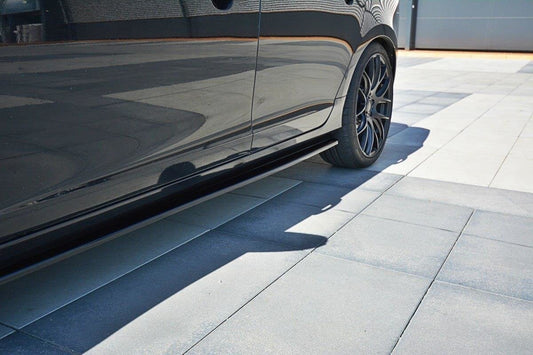 Seitenschweller Ansatz für Volvo V60 Polestar Facelift schwarz matt