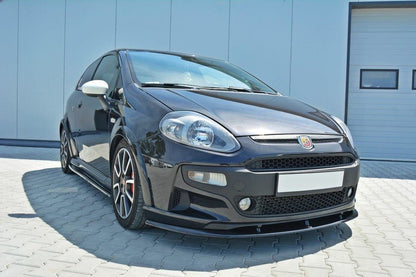 Front Ansatz für Fiat Punto Evo Abarth schwarz Hochglanz