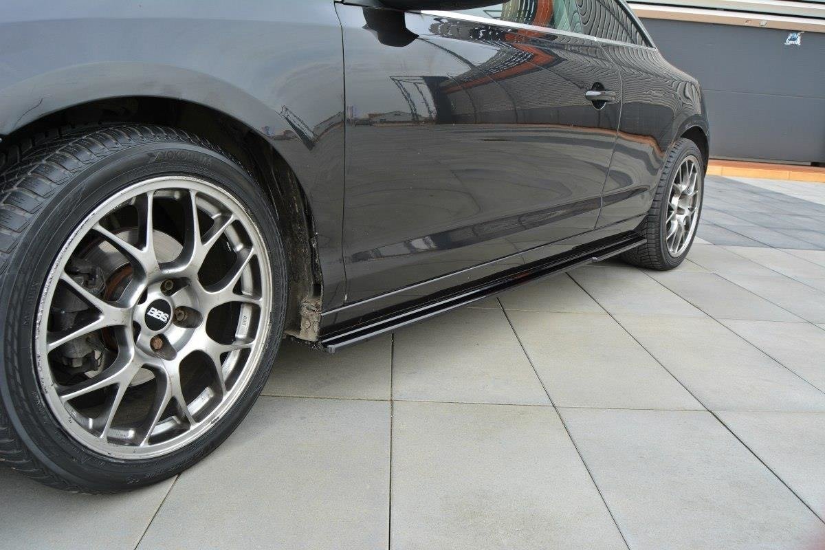 Seitenschweller Ansatz für Renault Laguna mk 3 Coupe Carbon Look