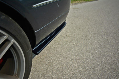Heck Ansatz Flaps Diffusor für Mercedes E W212 schwarz matt