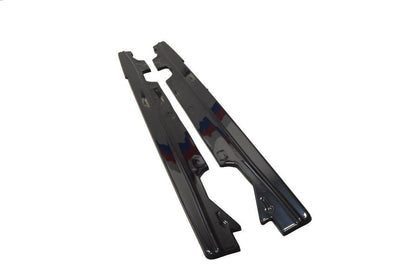Seitenschweller Ansatz für Renault Megane Mk4 Hatchback schwarz matt