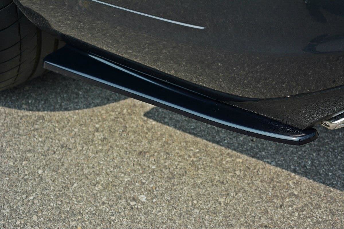 Heck Ansatz Flaps Diffusor für Mercedes E W212 schwarz matt