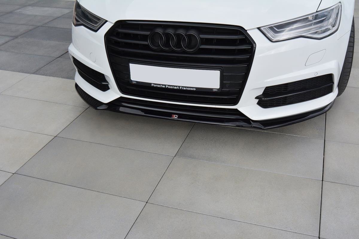 Front Ansatz V.1 für Audi A6 C7 S-line/ S6 C7 Facelift schwarz Hochglanz
