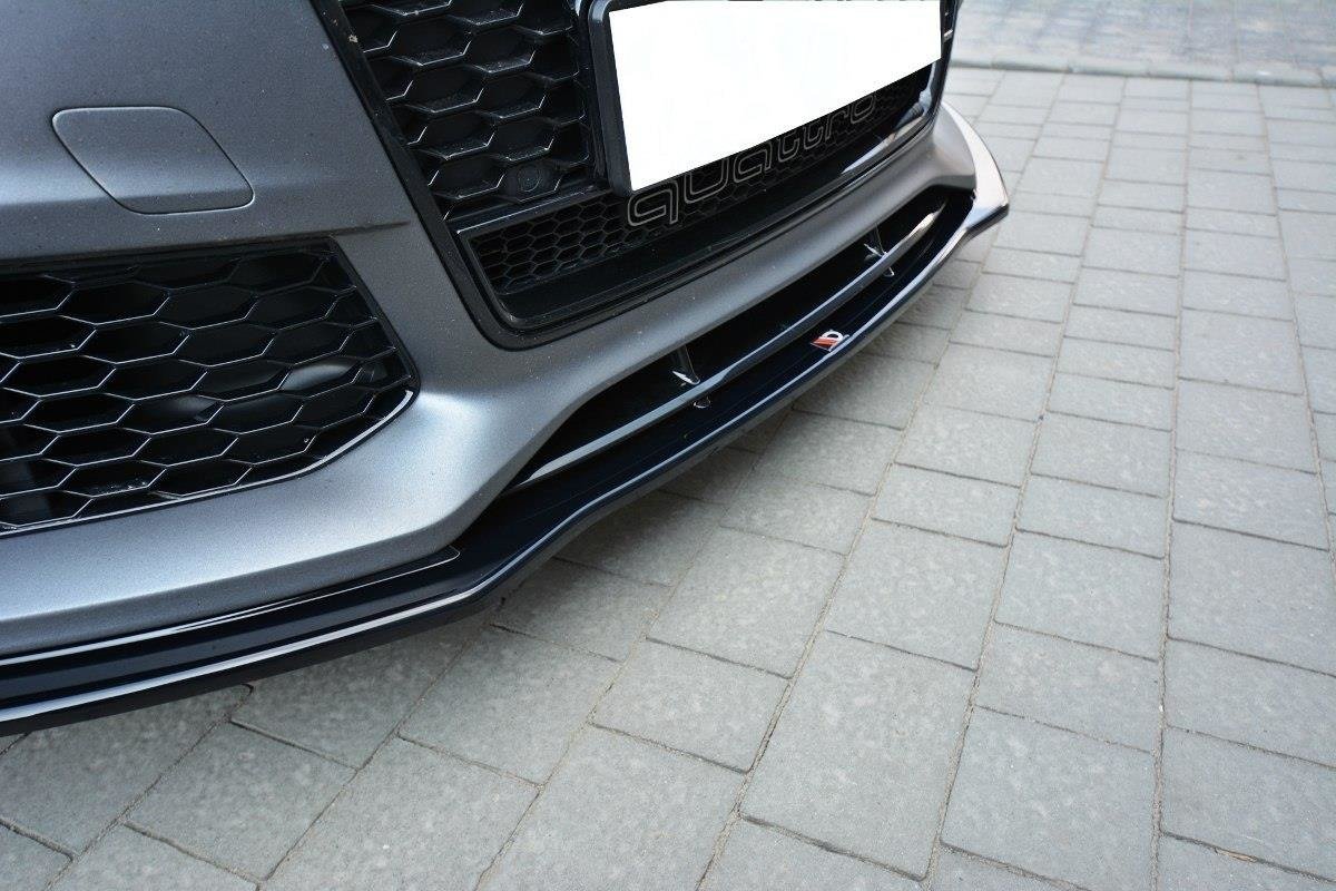 Front Ansatz V.1 für Audi RS7 Facelift schwarz Hochglanz