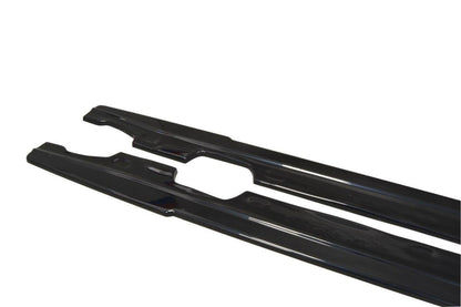 Seitenschweller Ansatz für Renault Megane Mk4 Hatchback schwarz Hochglanz