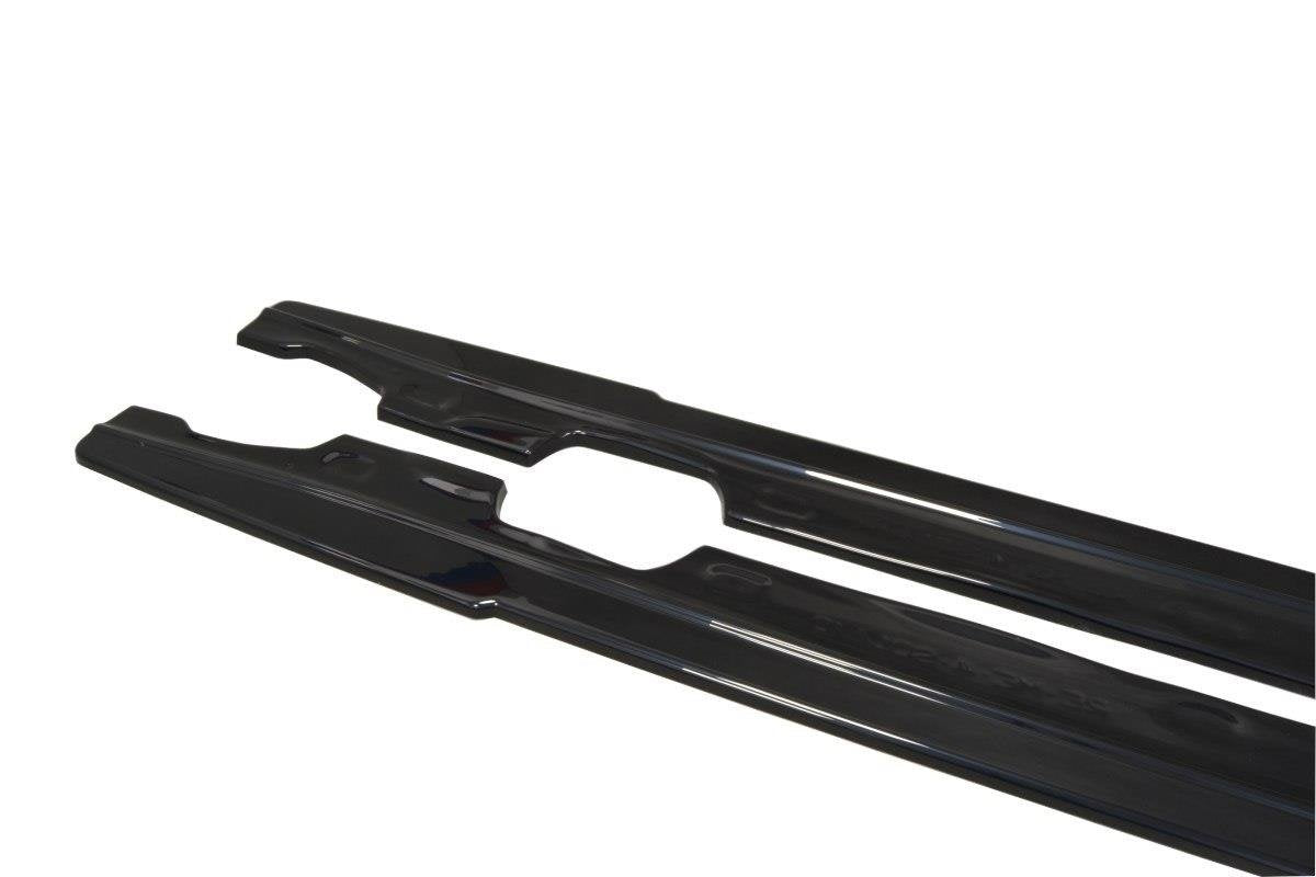 Seitenschweller Ansatz für Renault Megane Mk4 Hatchback schwarz matt