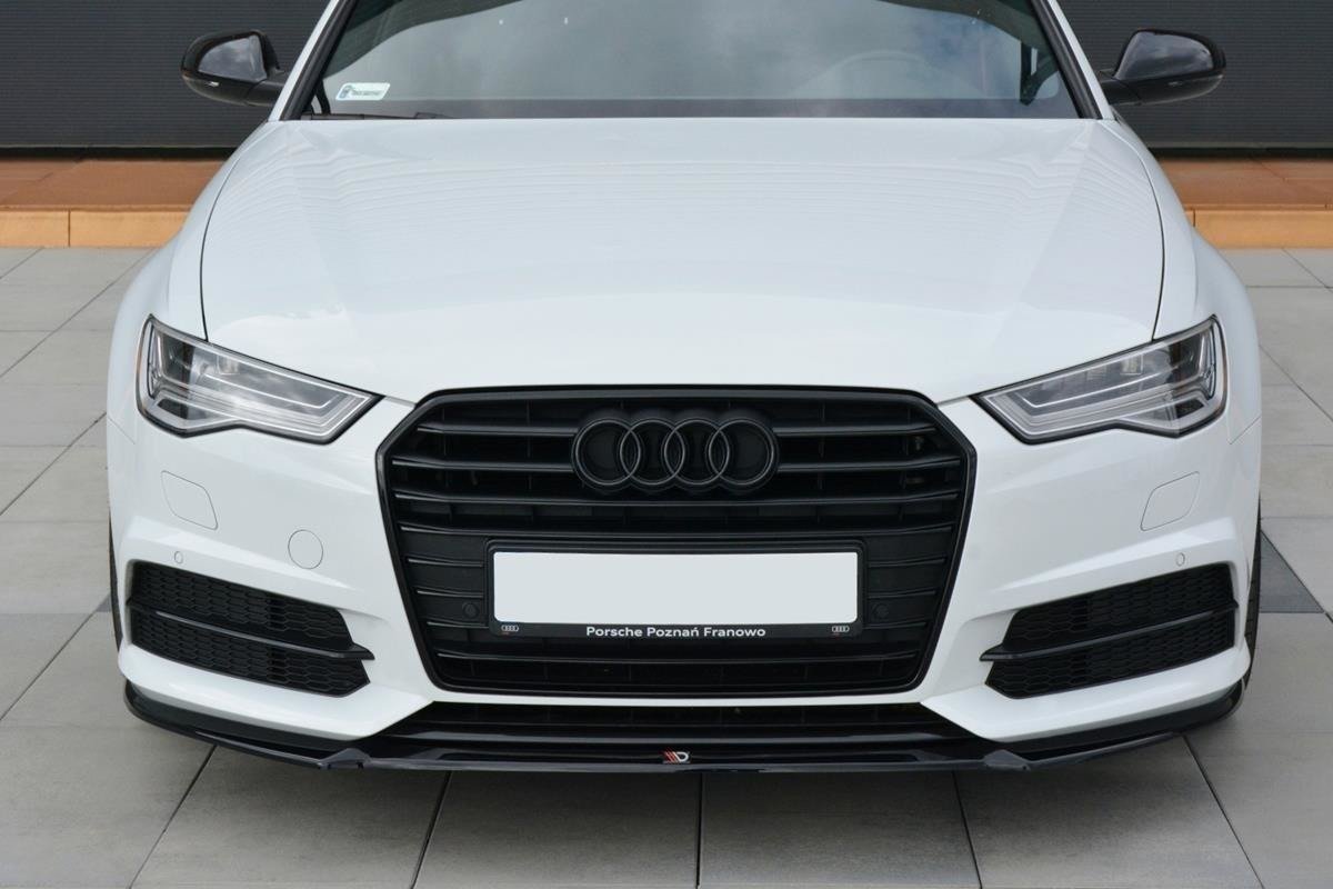 Front Ansatz V.1 für Audi A6 C7 S-line/ S6 C7 Facelift schwarz Hochglanz