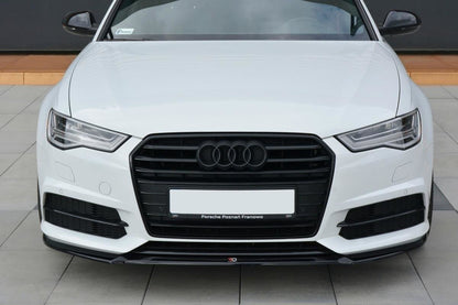 Front Ansatz V.1 für Audi A6 C7 S-line/ S6 C7 Facelift schwarz Hochglanz