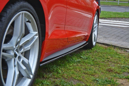 Seitenschweller Ansatz für Audi S5 / A5 S-Line F5 Coupe Carbon Look