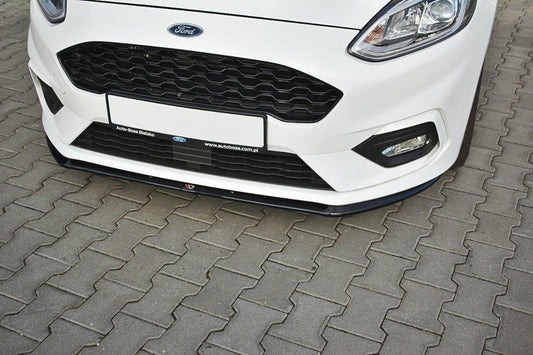 Front Ansatz V.3 für Ford Fiesta Mk8 ST / ST-Line schwarz Hochglanz
