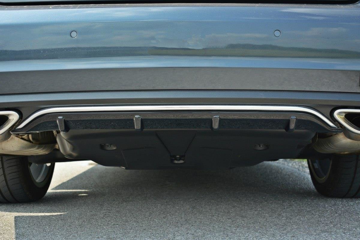 Diffusor Heck Ansatz für Mercedes E W212 schwarz Hochglanz