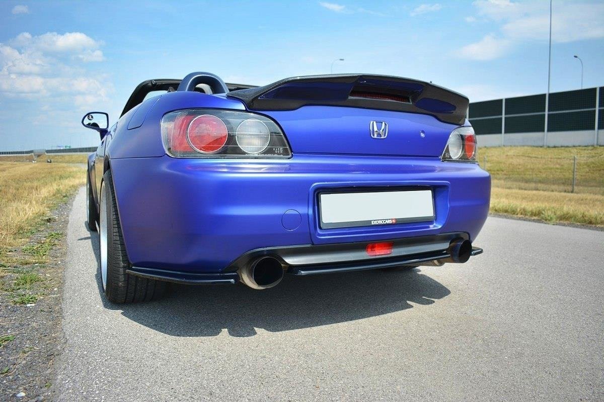 Mittlerer Diffusor Heck Ansatz für HONDA S2000 schwarz matt