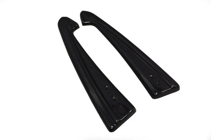 Heck Ansatz Flaps Diffusor für Audi RS7 Facelift schwarz Hochglanz