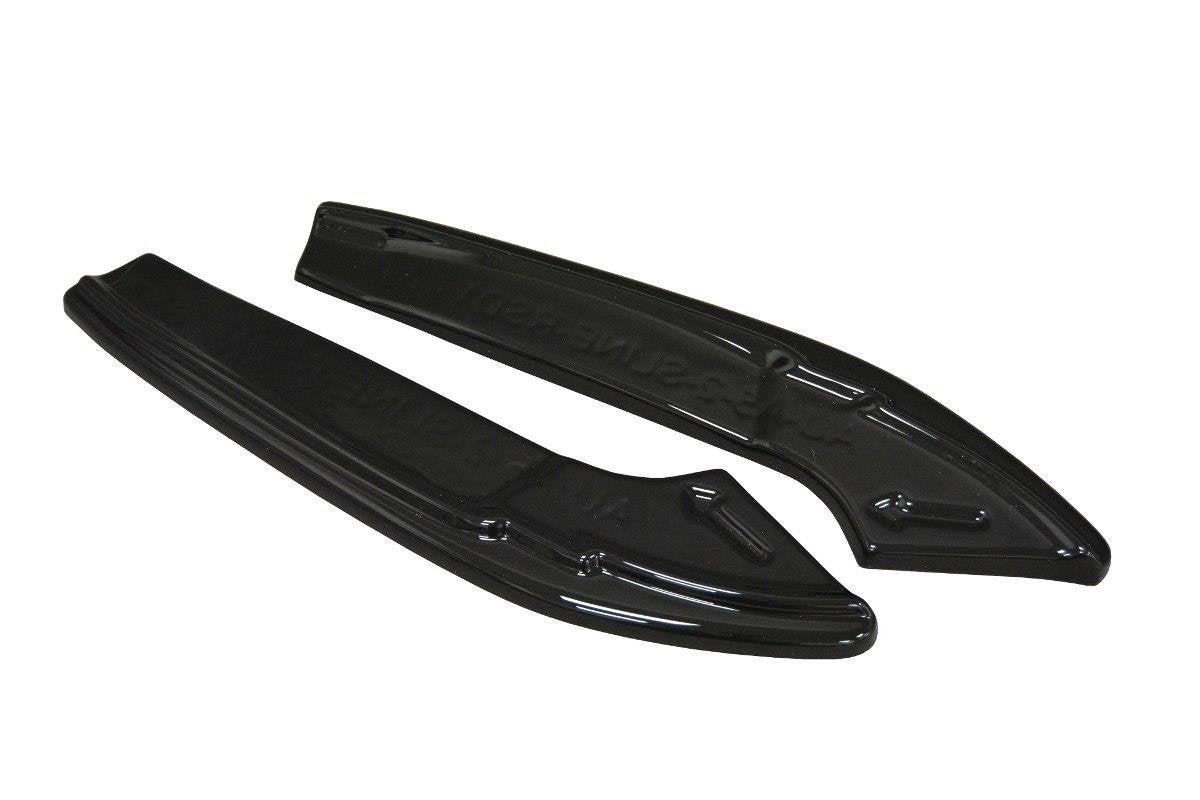 Heck Ansatz Flaps Diffusor für Audi A4 B9 S-Line Carbon Look