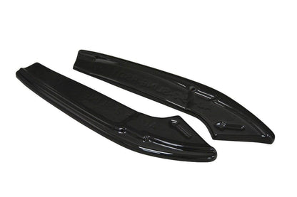 Heck Ansatz Flaps Diffusor für Audi A4 B9 S-Line Carbon Look