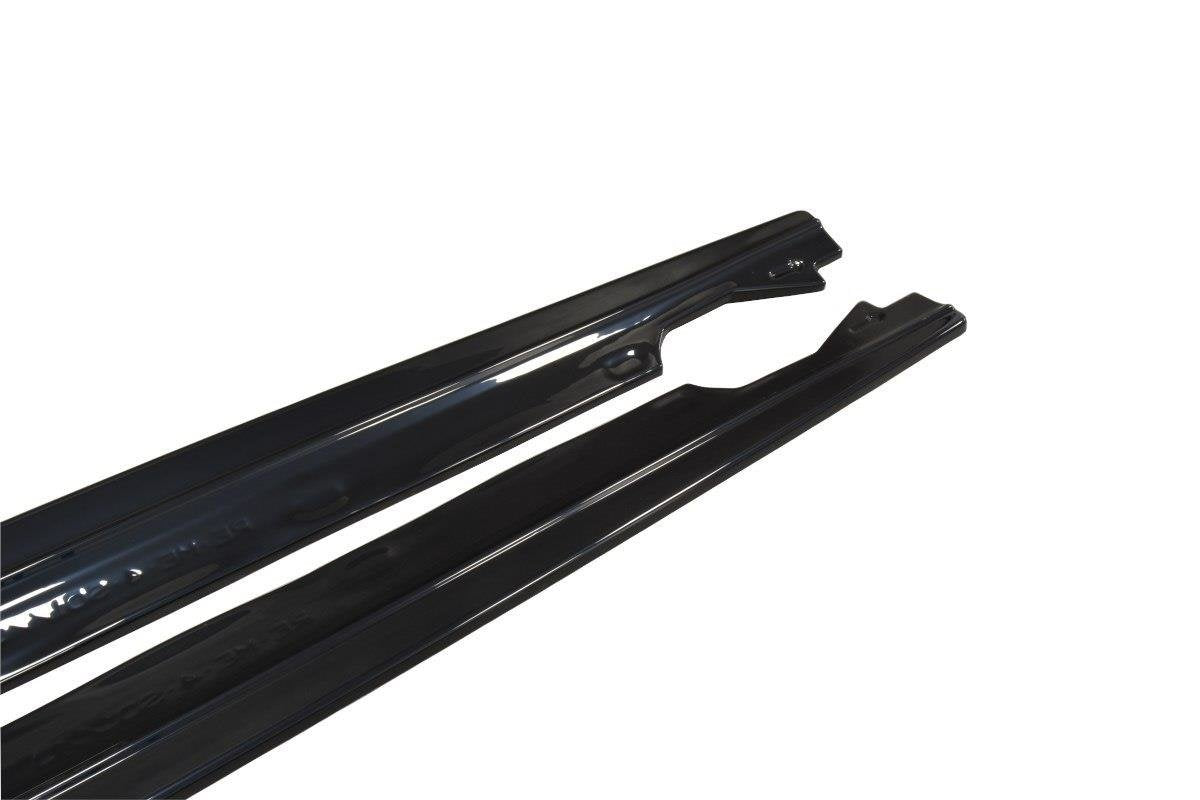 Seitenschweller Ansatz für Renault Megane Mk4 Hatchback schwarz matt
